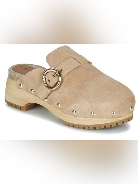 See By Chloe Shoes - SEE BY CHLOÉ Suede Buckle Clog new  needs little cleaning see photos